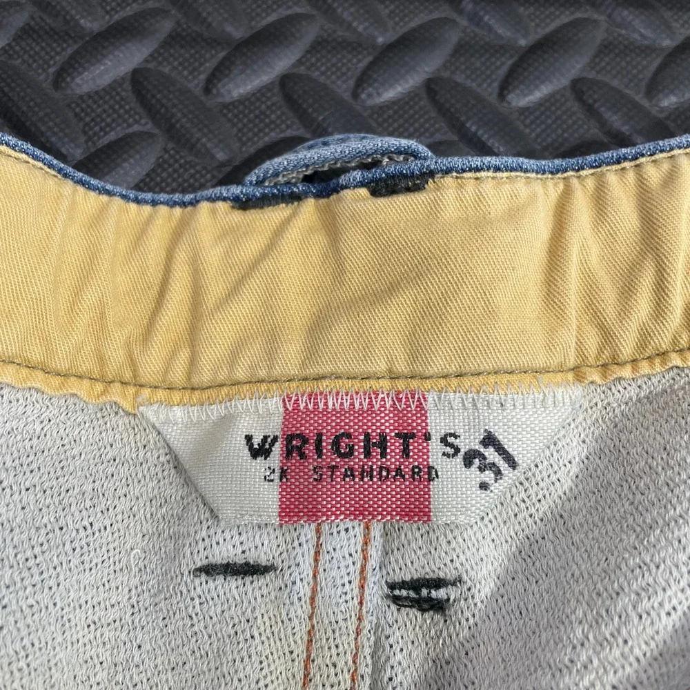 Wright's Blue Light Washed Standard Denim‎ Jeans Casual Wear Men's Size 31